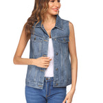 Nadorine Women's Denim Vest Jean Vest