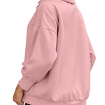 Nadorine Women Sweatshirts Quarter Zip Stand Collar Pullovers Fleece Workout Hoodies Y2K Clothes