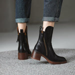 Lorraine | Low Heel Fall Ankle Boots