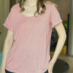 Nadorine Women's Chest Pocket T Shirt Blouses Tops