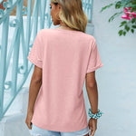 Nadorine Women's Chest Pocket T Shirt Blouses Tops