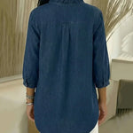 Abigail™ Elegant Denim Blouse