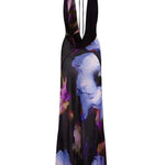Phoebe Langley | Plunging Halter Maxi Dress For Women