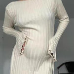 Amelia Fairfax | Ribbed Knit Maxi Dress For Women