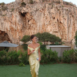 Charlotte Reid | Satin Off-Shoulder Maxi Dress For Women