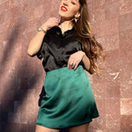 Mini Length A-Line Zipper Short Skirt- Nadorine (Us Only)