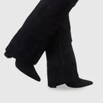 Isis | WOMEN'S LEATHER THIGH-HIGH BOOTS WITH BUCKLE