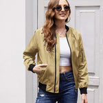 Zip Up Bomber Jacket - Zeagoo (Us Only)