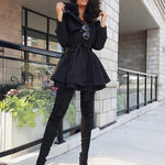 Faux Fur Lapel Double-Breasted Thick Wool Coat - Nadorine (Us Only)