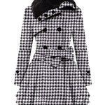 Faux Fur Lapel Double-Breasted Thick Wool Coat - Nadorine (Us Only)