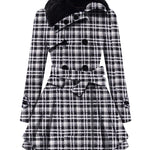 Faux Fur Lapel Double-Breasted Thick Wool Coat - Nadorine (Us Only)