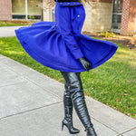 Faux Fur Lapel Double-Breasted Thick Wool Coat - Nadorine (Us Only)