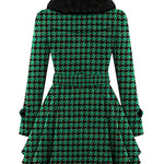 Faux Fur Lapel Double-Breasted Thick Wool Coat - Nadorine (Us Only)