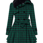 Faux Fur Lapel Double-Breasted Thick Wool Coat - Nadorine (Us Only)
