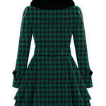 Faux Fur Lapel Double-Breasted Thick Wool Coat - Nadorine (Us Only)