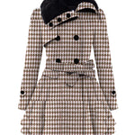 Faux Fur Lapel Double-Breasted Thick Wool Coat - Nadorine (Us Only)