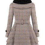 Faux Fur Lapel Double-Breasted Thick Wool Coat - Nadorine (Us Only)