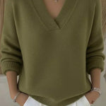 Vivelle | Relaxed V Neck Sweater