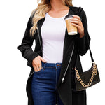 Women's Fleece Zip up Hoodies Long Thicken Outerwear Jacket Oversize Sweatshirts with Pockets - Nadorine (Us Only)