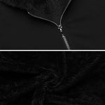 Women's Fleece Zip up Hoodies Long Thicken Outerwear Jacket Oversize Sweatshirts with Pockets - Nadorine (Us Only)