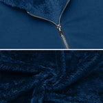 Women's Fleece Zip up Hoodies Long Thicken Outerwear Jacket Oversize Sweatshirts with Pockets - Nadorine (Us Only)