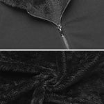 Women's Fleece Zip up Hoodies Long Thicken Outerwear Jacket Oversize Sweatshirts with Pockets - Nadorine (Us Only)