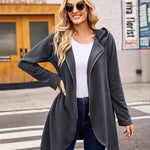 Women's Fleece Zip up Hoodies Long Thicken Outerwear Jacket Oversize Sweatshirts with Pockets - Nadorine (Us Only)