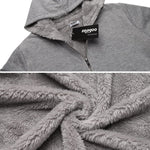 Women's Fleece Zip up Hoodies Long Thicken Outerwear Jacket Oversize Sweatshirts with Pockets - Nadorine (Us Only)