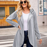 Women's Fleece Zip up Hoodies Long Thicken Outerwear Jacket Oversize Sweatshirts with Pockets - Nadorine (Us Only)