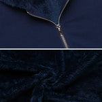 Women's Fleece Zip up Hoodies Long Thicken Outerwear Jacket Oversize Sweatshirts with Pockets - Nadorine (Us Only)