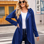 Women's Fleece Zip up Hoodies Long Thicken Outerwear Jacket Oversize Sweatshirts with Pockets - Nadorine (Us Only)