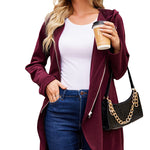 Women's Fleece Zip up Hoodies Long Thicken Outerwear Jacket Oversize Sweatshirts with Pockets - Nadorine (Us Only)