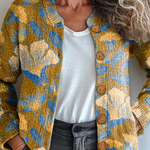 Petronella™ | Floral Patchwork Knit Cardigan