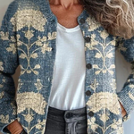 Petronella™ | Floral Patchwork Knit Cardigan