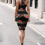Nadorine Sexy Ruched Bodycon Dress for Women, Midi Stretchy Sleeveless Tank Top Casual Party Club Dresses S-3XL (Us Only)