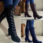 Elda | Brown Knee Boots