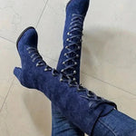 Elda | Brown Knee Boots