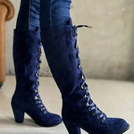 Elda | Brown Knee Boots