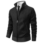 Charles | Zip Knit Cardigan with Stand Collar