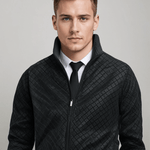 Charles | Zip Knit Cardigan with Stand Collar