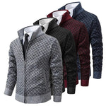 Charles | Zip Knit Cardigan with Stand Collar