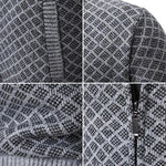 Charles | Zip Knit Cardigan with Stand Collar