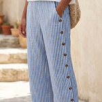 Thariel | Seabreeze Stripe Button Trousers