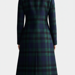 Bea | Timeless Plaid Statement Long Coat