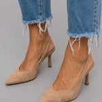 Isabella | Comfort Slingback Kitten Heel Pumps