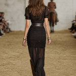 Women's Chiffon Pleated Lapel Button Short Sleeve Waist Maxi Dress