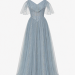 Georgia Mitchell | Sparkle Tulle Maxi Evening Dress For Women