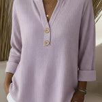 Lucinda | Henley Button Top