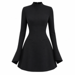 Grace Mitchell | Long Sleeve A-Line Mini Dress For Women