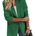 Open Front Work Office Jackets Blazer